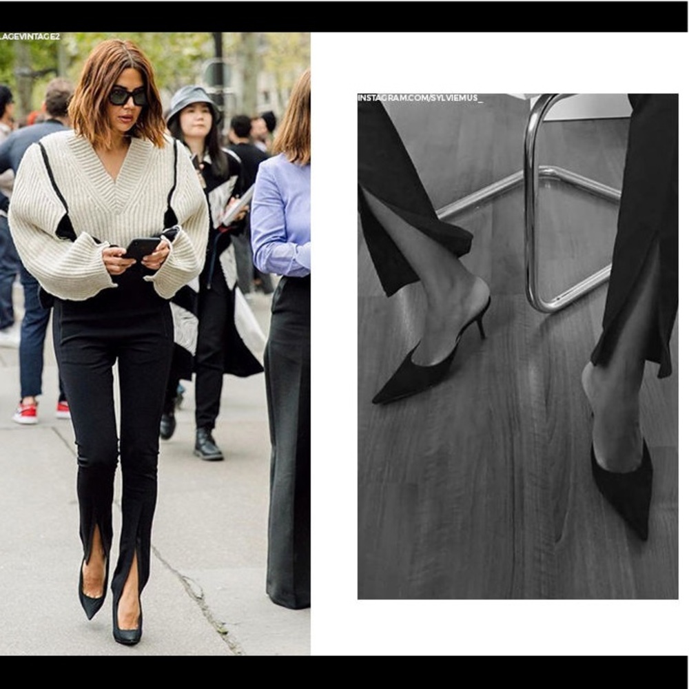 Zara zipper hem pants